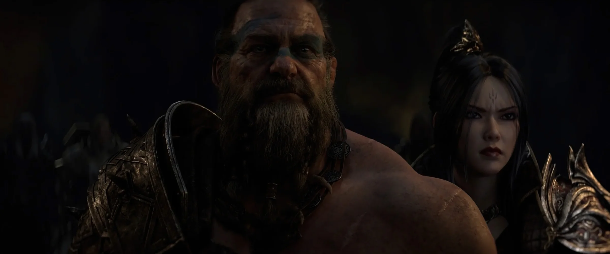 Dark fantasy cinematic frame from Diablo Immortal